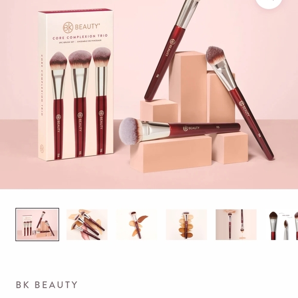 BK Beauty CORE COMPLEXION TRIO 3-Piece Brush Set - NEW - Picture 3 of 4
